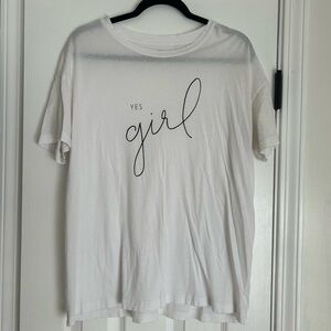 Yes Girl oversized tee